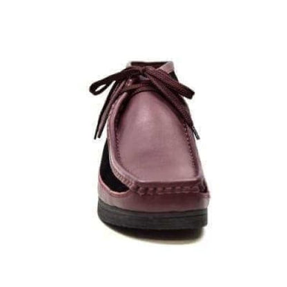 BritiSh Walkers New Castle Men’s Burgundy & Black Leather & Suede Chukka Boots – HAndcrafted Dual - Tone Statement Of Refined Power and Modern British Luxury Shoes by British Walkers – Don't Panic Shoes