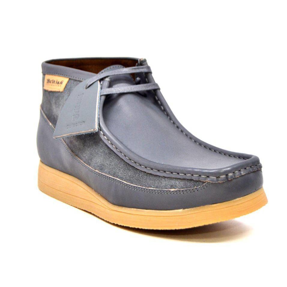 BritiSh Walkers New Castle – Men’s Leather–Suede Chukka Boot | Artisan Blend With Refined British Heritage Shoes by British Walkers – Don't Panic Shoes