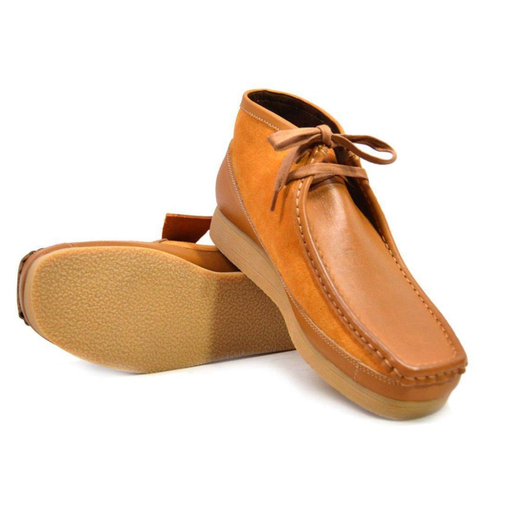 BritiSh Walkers New Castle – Men’s Leather–Suede Chukka Boot | Artisan Blend With Refined British Heritage Shoes by British Walkers – Don't Panic Shoes