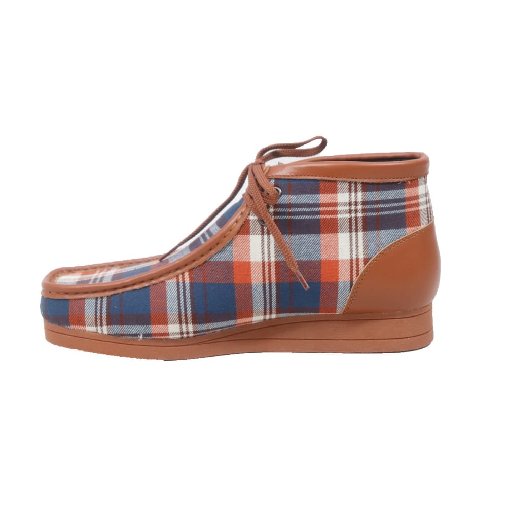 BritiSh Walkers New Castle – Multicolor Plaid Men’s Chukka Boot | Distinctive Pattern Craft With Modern Heritage Style Shoes by British Walkers – Don't Panic Shoes