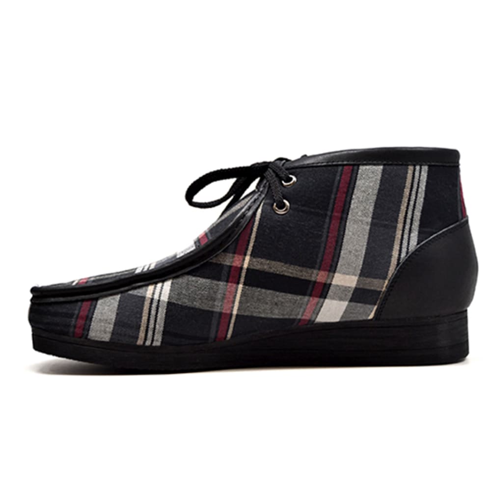 BritiSh Walkers New Castle – Multicolor Plaid Men’s Chukka Boot | Distinctive Pattern Craft With Modern Heritage Style Shoes by British Walkers – Don't Panic Shoes