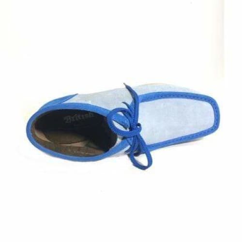 BritiSh Walkers New Castle – Powder Blue Suede Men’s Chukka Boot | Retro - Inspired Craft With Modern Luxe Appeal Shoes by British Walkers – Don't Panic Shoes