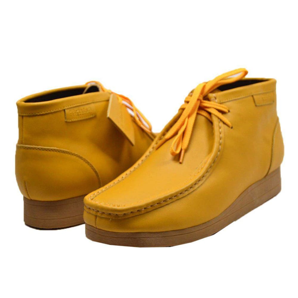 BritiSh WAlkers New Castle – Yellow Leather Men’s Chukka Boot | Vibrant Artisan Craft With a Modern Edge Shoes by British Walkers – Don't Panic Shoes