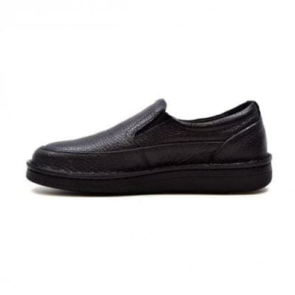 British Walkers Nottingham Men's Black Leather Leather Casual Slip On Shoes Shoes by British Walkers – Don't Panic Shoes