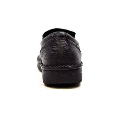British Walkers Nottingham Men's Black Leather Leather Casual Slip On Shoes Shoes by British Walkers – Don't Panic Shoes