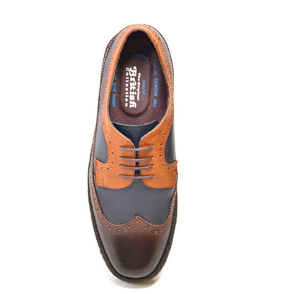 British Walkers Original Playboy Low Top Men's Three Tone Leather Wingtip Oxfords Shoes by British Walkers – Don't Panic Shoes