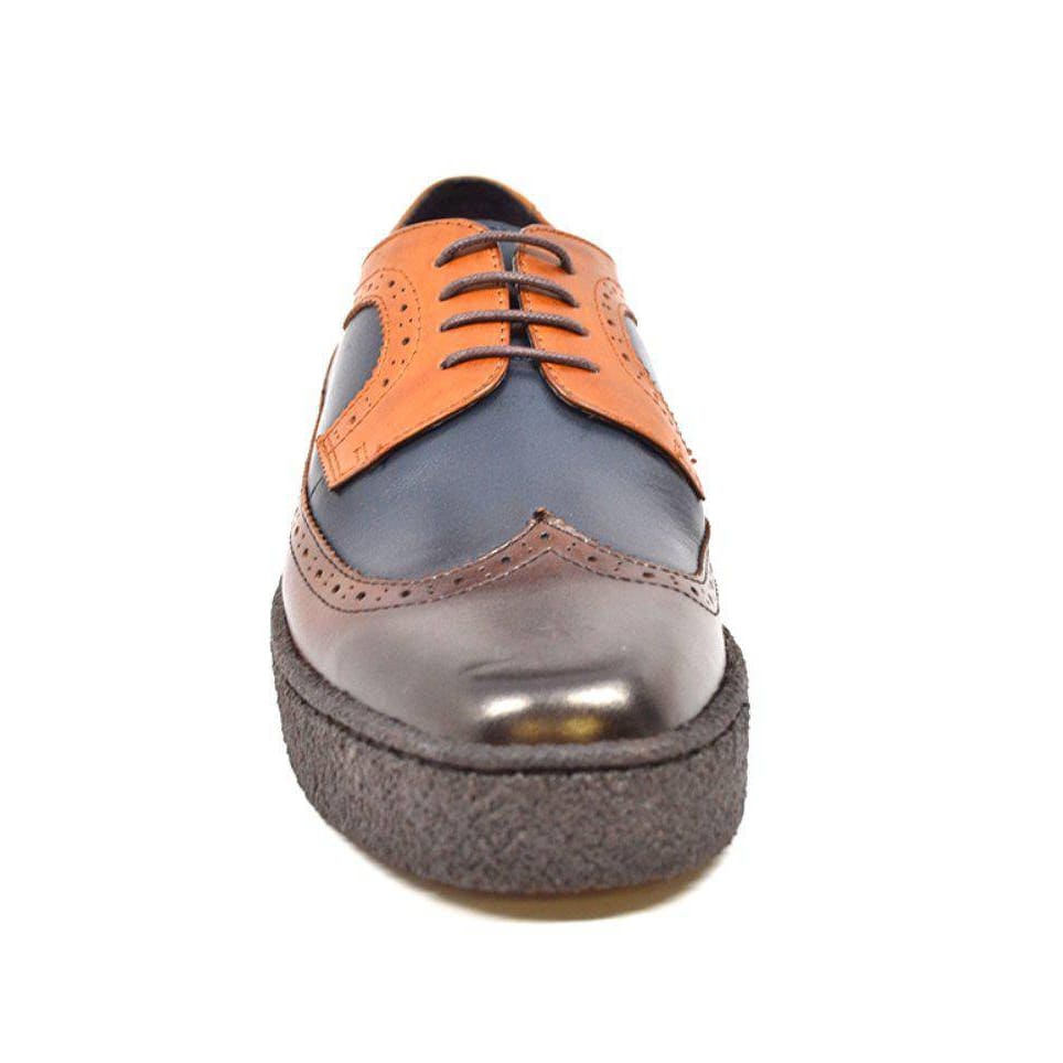 British Walkers Original Playboy Low Top Men's Three Tone Leather Wingtip Oxfords Shoes by British Walkers – Don't Panic Shoes