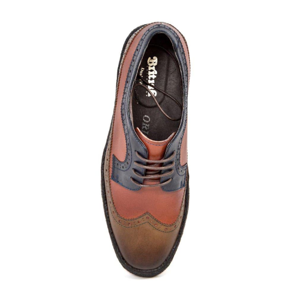 British Walkers Original Playboy Low Top Men's Three Tone Leather Wingtip Oxfords Shoes by British Walkers – Don't Panic Shoes