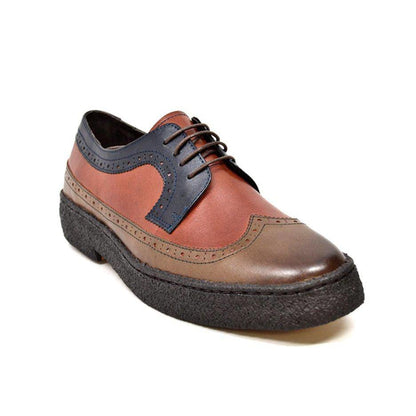 British Walkers Original Playboy Low Top Men's Three Tone Leather Wingtip Oxfords Shoes by British Walkers – Don't Panic Shoes