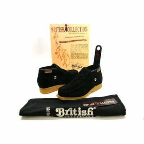 British Walkers Palace Men's Black Suede Slip On Chukka Boots Shoes by British Walkers – Don't Panic Shoes