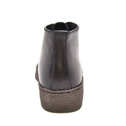 British Walkers Playboy Cap Toe Men's Black Leather And Suede High Tops Chukka Boots Shoes by British Walkers – Don't Panic Shoes