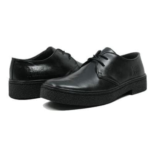British Walkers Playboy Classic Men's Black Leather Low Cut Oxfords Shoes by British Walkers – Don't Panic Shoes