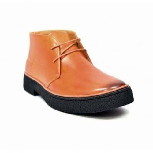 British Walkers Playboy Classic Men's Cognac Tan Leather Ankle Boots