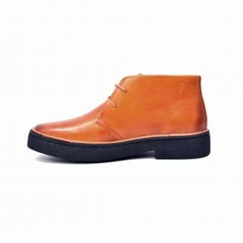 British Walkers Playboy Classic Men's Cognac Tan Leather Ankle Boots