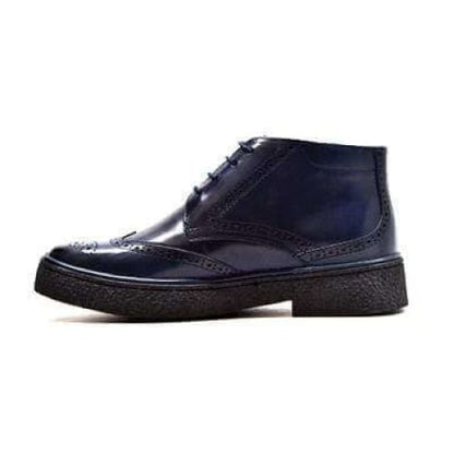British Walkers Playboy Classic Men's Navy Leather Wingtip Tpr Chukka Boots Shoes by British Walkers – Don't Panic Shoes
