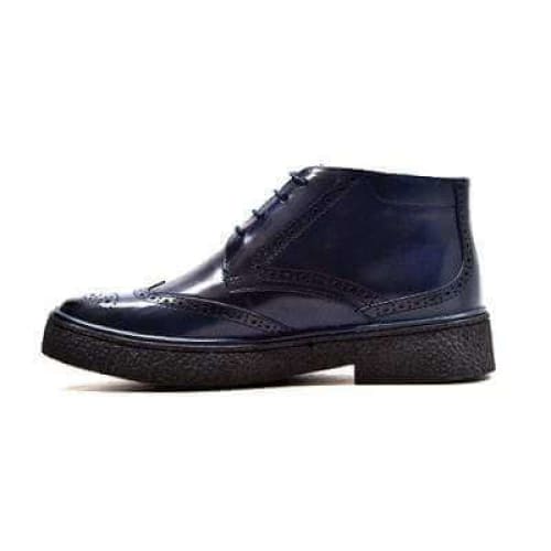 British Walkers Playboy Classic Men's Navy Leather Wingtip Tpr Chukka Boots Shoes by British Walkers – Don't Panic Shoes