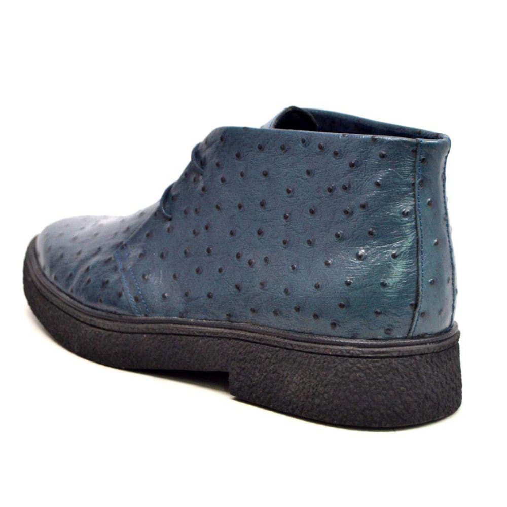 BritiSh Walkers Playboy Classic – Ostrich Leather Men’s Limited Edition Chukka Boot | Exotic Heritage Craft With Premium Luxe Detail Shoes by British Walkers – Don't Panic Shoes