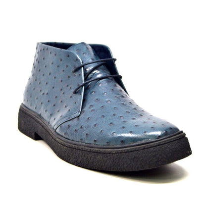 BritiSh Walkers Playboy Classic – Ostrich Leather Men’s Limited Edition Chukka Boot | Exotic Heritage Craft With Premium Luxe Detail Shoes by British Walkers – Don't Panic Shoes