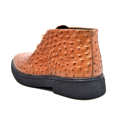 BritiSh Walkers Playboy Classic – Ostrich Leather Men’s Limited Edition Chukka Boot | Exotic Heritage Craft With Premium Luxe Detail Shoes by British Walkers – Don't Panic Shoes