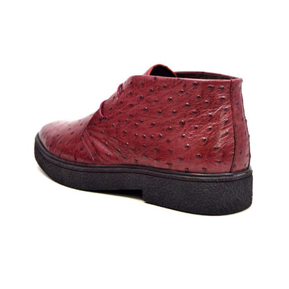 BritiSh Walkers Playboy Classic – Ostrich Leather Men’s Limited Edition Chukka Boot | Exotic Heritage Craft With Premium Luxe Detail Shoes by British Walkers – Don't Panic Shoes