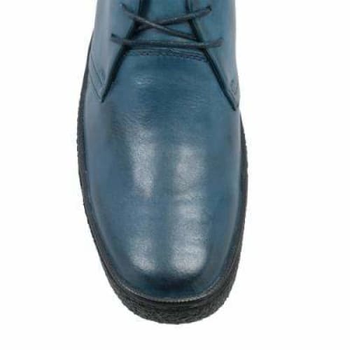 BritiSh Walkers Playboy Classic – Steel Blue Leather Men’s Chukka Boot | Sleek Heritage Craft With Modern Refined Style Shoes by British Walkers – Don't Panic Shoes