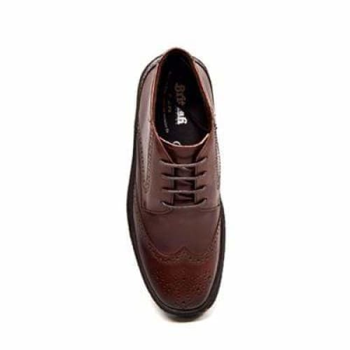 British Walkers Playboy Classic Wingtip Men's Dark Brown Leather Chukka Boots Shoes by British Walkers – Don't Panic Shoes
