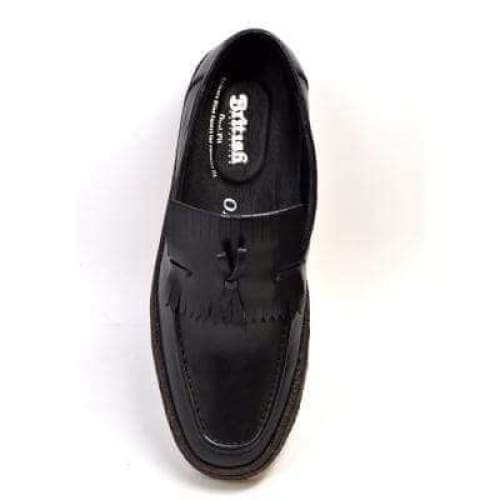 British Walkers Playboy Cruise Men's Black Leather Slip On W Tassle Chukka Boots Shoes by British Walkers – Don't Panic Shoes