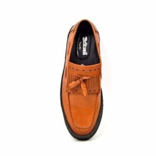 British Walkers Playboy Cruise Men's Cognac Leather Slip On Chukka Boots Shoes by British Walkers – Don't Panic Shoes