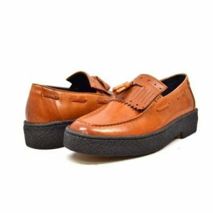 British Walkers Playboy Cruise Men's Cognac Leather Slip On Chukka Boots Shoes by British Walkers – Don't Panic Shoes