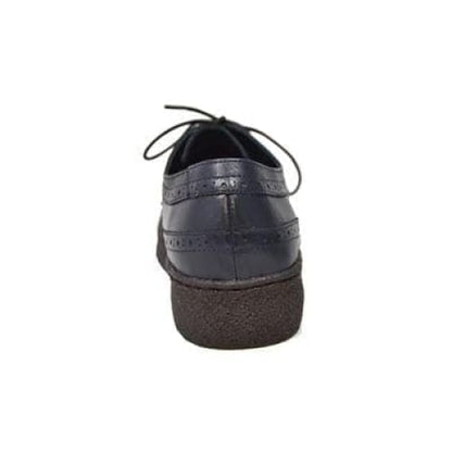 British Walkers Playboy Low Top Wingtips Men's Navy Blue Leather Oxfords Chukka Boots Shoes by British Walkers – Don't Panic Shoes