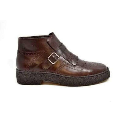 British Walkers Playboy Manhattan Wingtip Men's Brown Leather High Tops Chukka Boots Shoes by British Walkers – Don't Panic Shoes