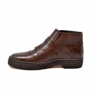 British Walkers Playboy Manhattan Wingtip Men's Brown Leather High Tops Chukka Boots Shoes by British Walkers – Don't Panic Shoes