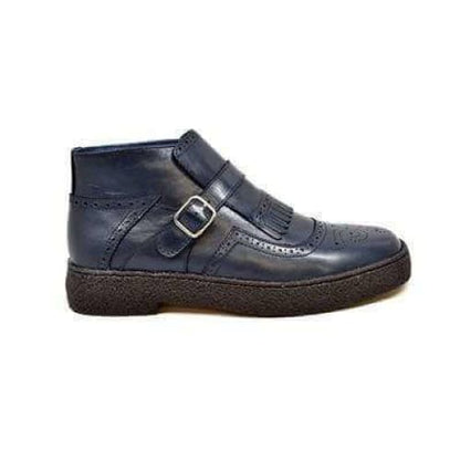 British Walkers Playboy Manhattan Wingtip Men's Navy Blue Leather Chukka Boots Shoes by British Walkers – Don't Panic Shoes