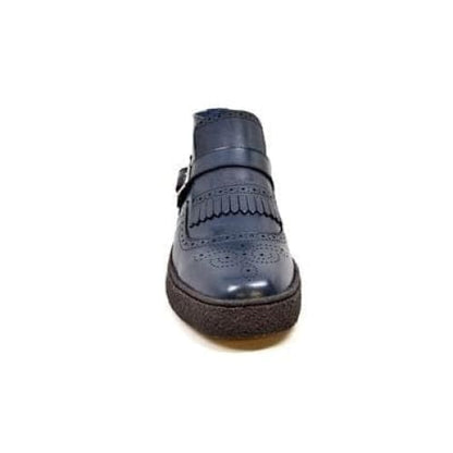 British Walkers Playboy Manhattan Wingtip Men's Navy Blue Leather Chukka Boots Shoes by British Walkers – Don't Panic Shoes