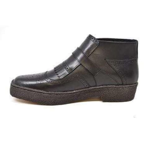British Walkers Playboy Manhattan Wingtips Men's Black Leather High Tops Chukka Boots Shoes by British Walkers – Don't Panic Shoes