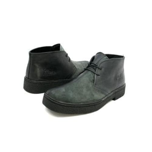 British Walkers Playboy Men’s Black And Grey Leather Ankle