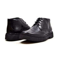 Thumbnail for British Walkers Playboy Men’s Black Leather Wingtip Tpr