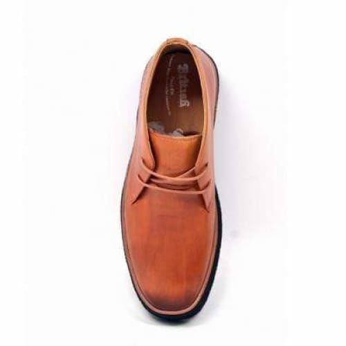 British Walkers Playboy Men’s Cognac Tan Leather Ankle Boots