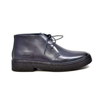 Thumbnail for British Walkers Playboy Men’s Navy Blue Leather Chukka Boots