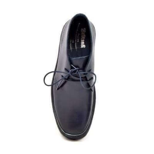 British Walkers Playboy Men's Navy Blue Leather Chukka Boots