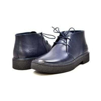 Thumbnail for British Walkers Playboy Men’s Navy Blue Leather Chukka Boots