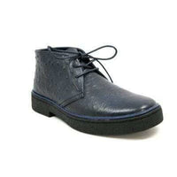 Thumbnail for British Walkers Playboy Men’s Navy Ostrich Leather Chukka