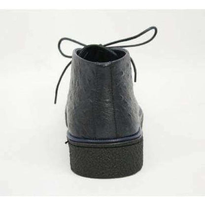 British Walkers Playboy Men's Navy Ostrich Leather Chukka Boots Shoes by British Walkers – Don't Panic Shoes