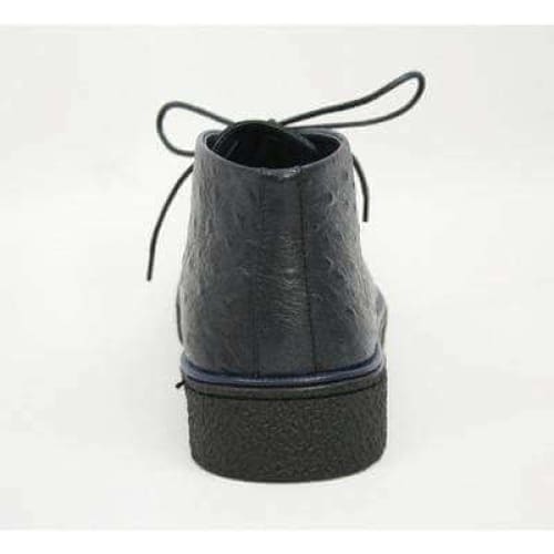 British Walkers Playboy Men's Navy Ostrich Leather Chukka Boots Shoes by British Walkers – Don't Panic Shoes