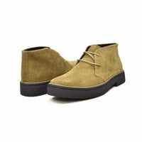 Thumbnail for British Walkers Playboy Men’s Olive Green Suede Chukka Boots