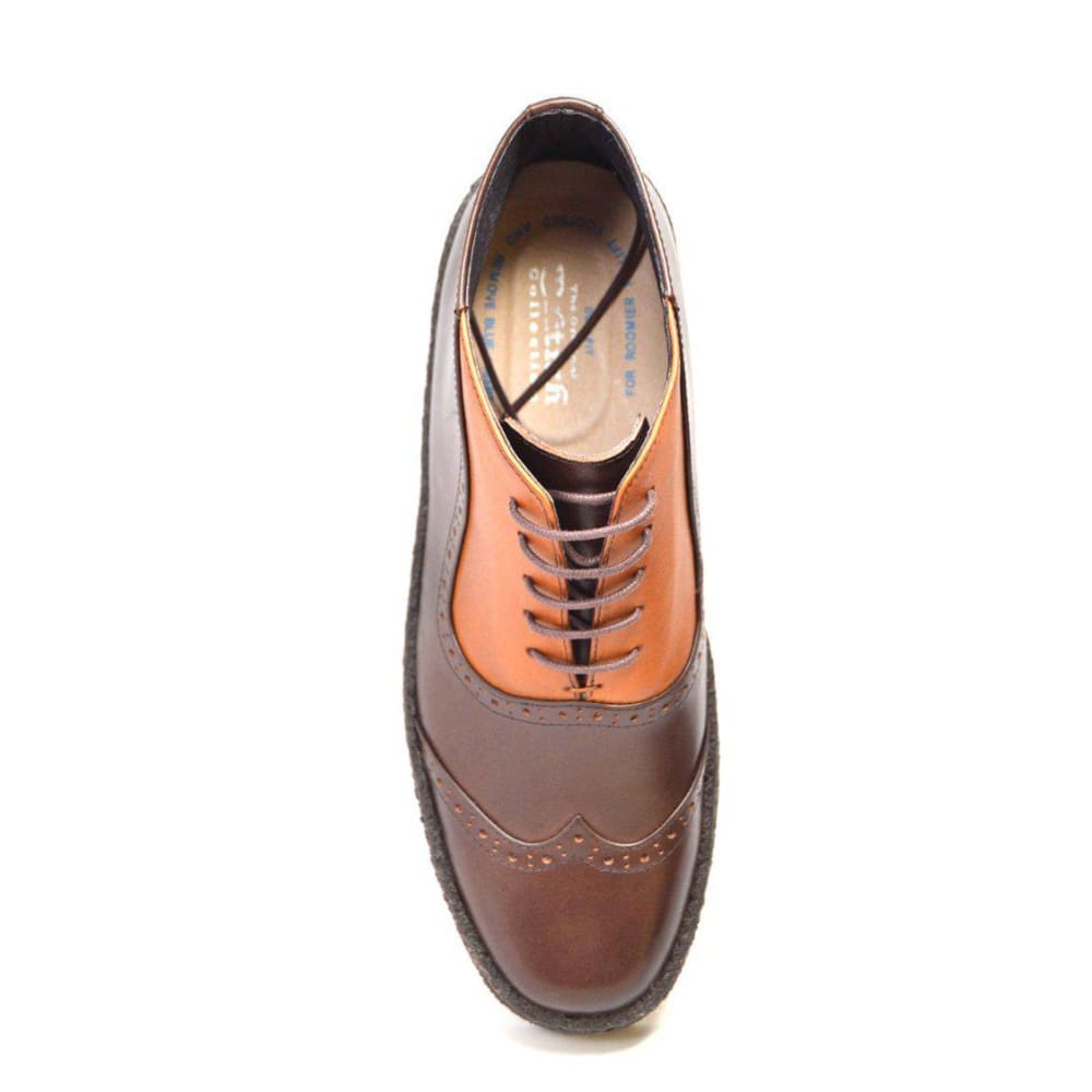 British Walkers Playboy Men's Tan And Brown Leather High Top Wingtips Chukka Boots Shoes by British Walkers – Don't Panic Shoes