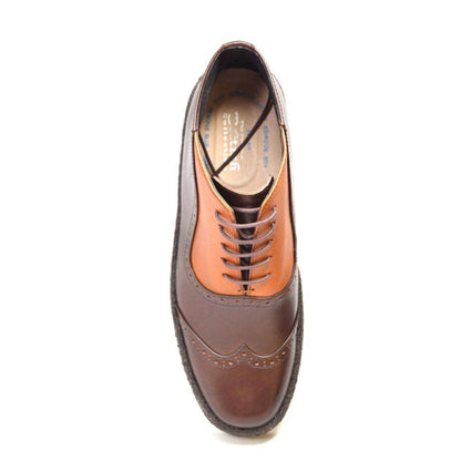 British Walkers Playboy Men's Tan And Brown Leather High Top Wingtips Chukka Boots Shoes by British Walkers – Don't Panic Shoes