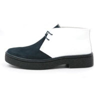 Thumbnail for British Walkers Playboy Men’s White And Navy Blue Suede