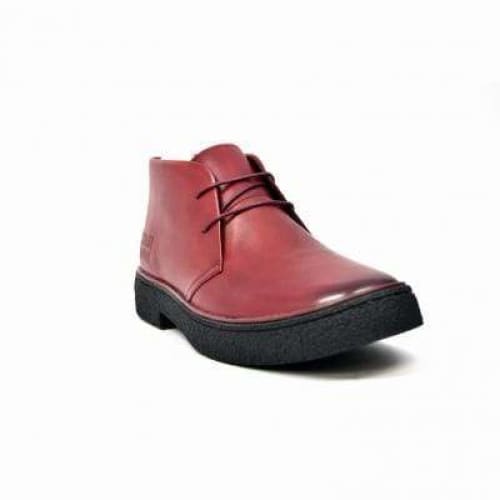 British Walkers Playboy Men’s Wine Red Leather Chukka Boots