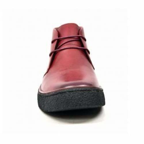 British Walkers Playboy Men's Wine Red Leather Chukka Boots